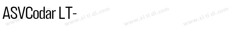 ASVCodar LT字体转换
